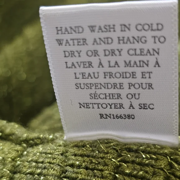 Torn By Ronny Kobo Collection Olive Marl Ribbed V-Neck Midi Dress - Picture 12 of 14